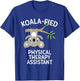 Cute Koala Physical Therapy Assistant PT Pun Gift T-Shirt - T-Shirt | Royal