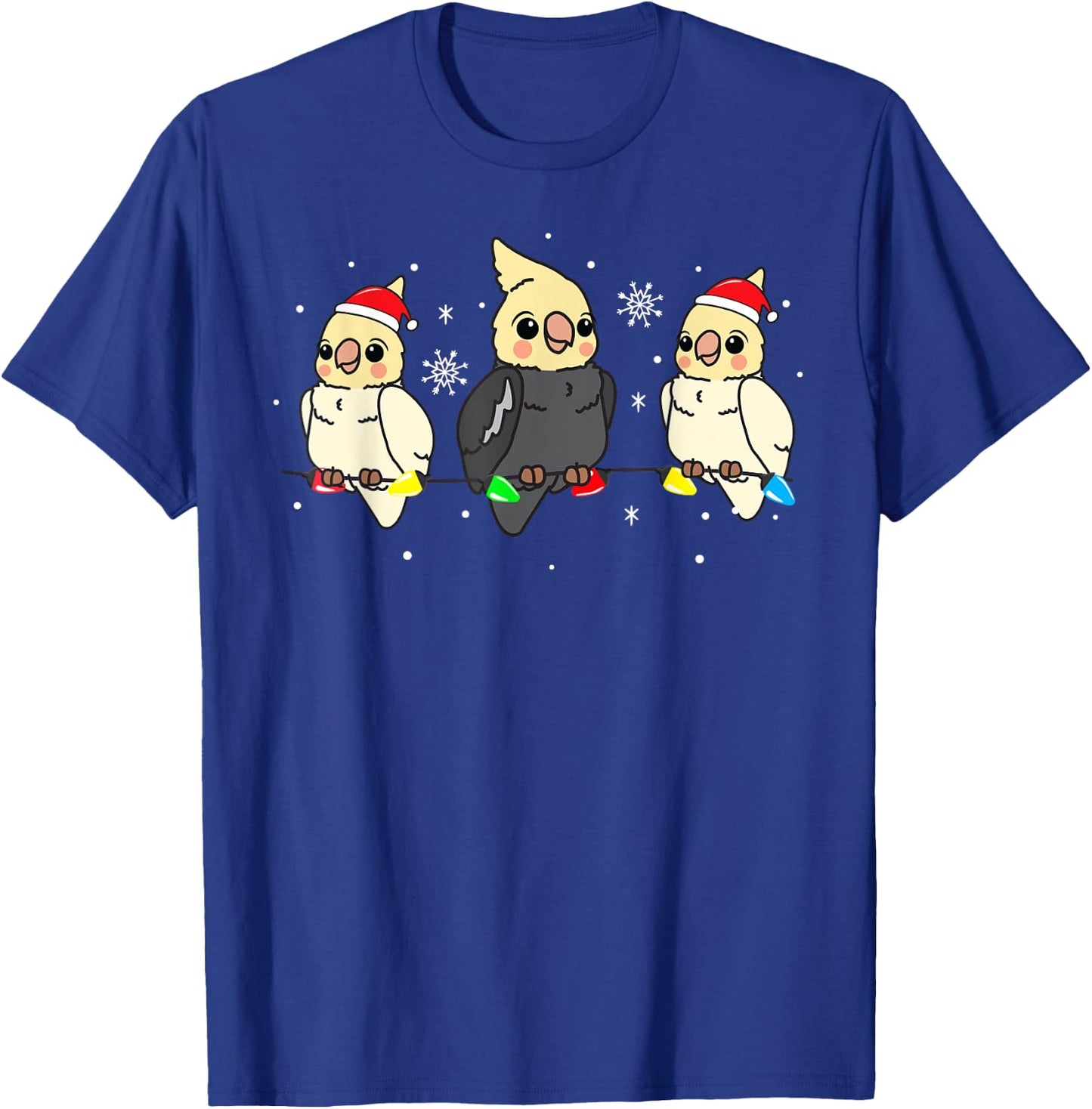 Cockatiel Bird Christmas Funny Gift T-Shirt - T-Shirt | Royal