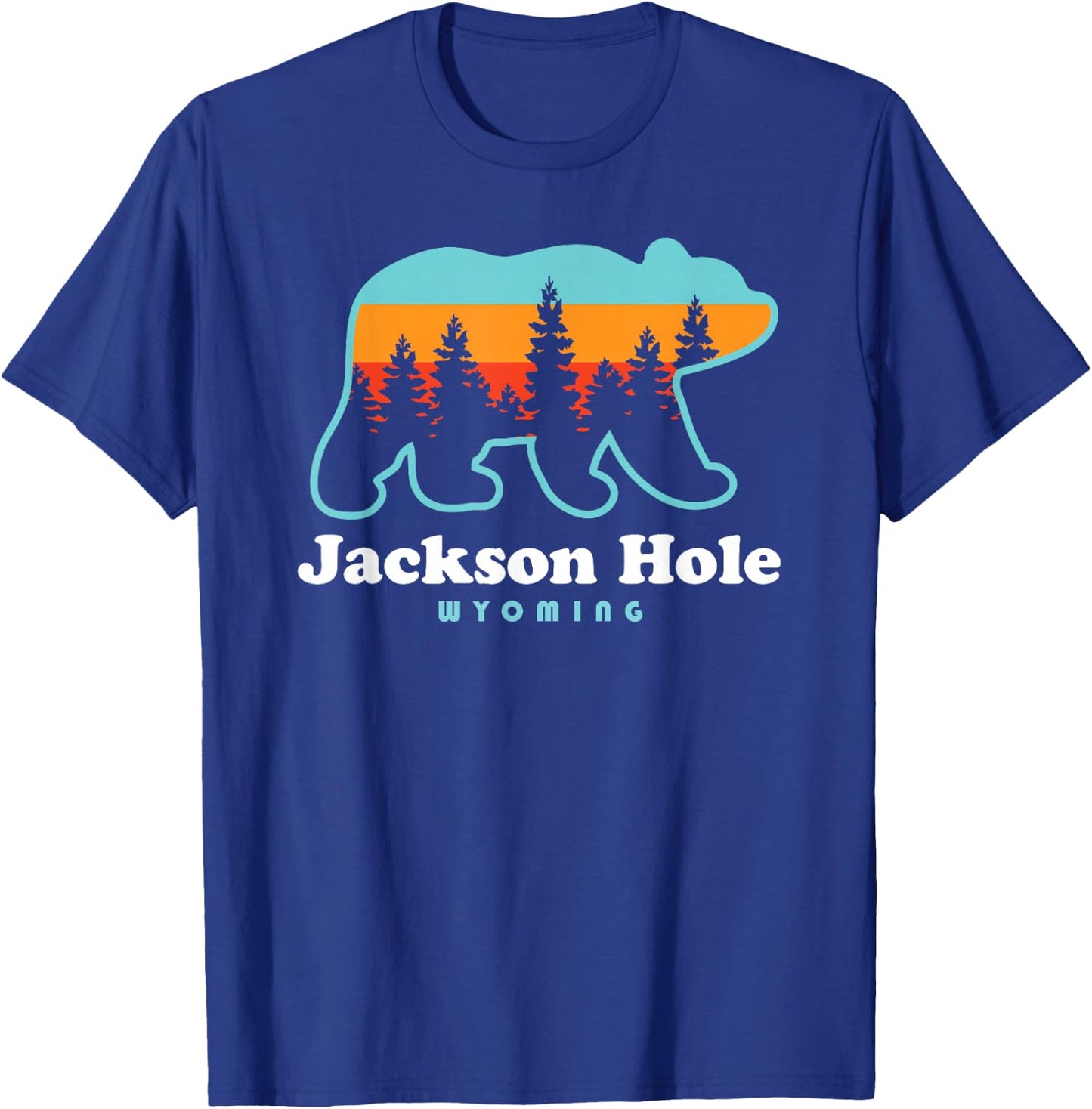Jackson Hole Wyoming Shirt - Bear Mountains Jackson Hole T-Shirt - T-Shirt | Royal