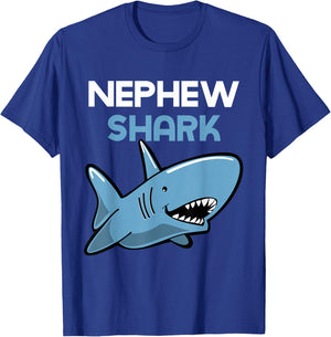 Nephew Shark Funny Family Gift T-Shirt - T-Shirt | Royal