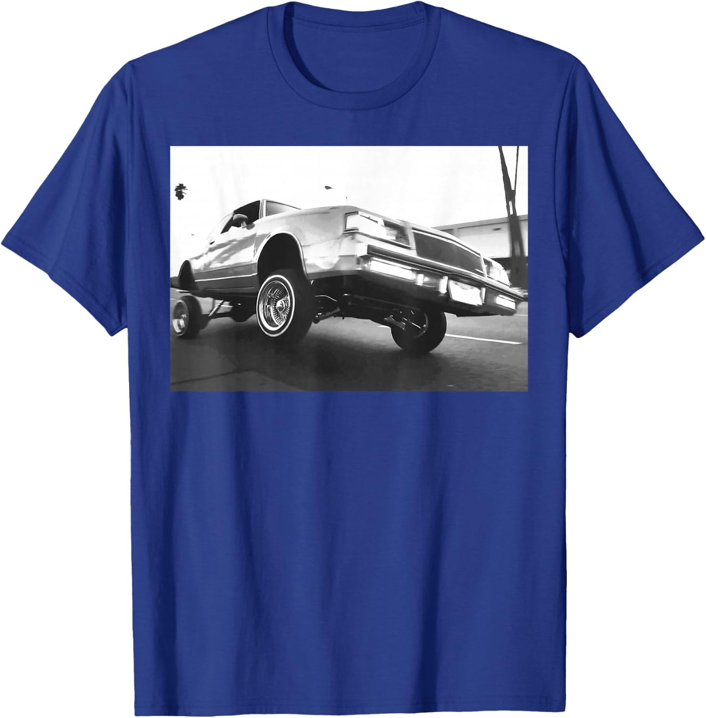 Lowrider 3 Wheeling three wheel motion T-Shirt - T-Shirt | Royal