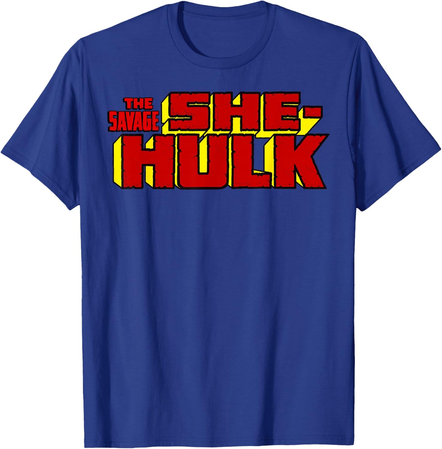 Marvel The Savage She-Hulk Ultimate Retro Logo T-Shirt - T-Shirt | Royal