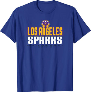WNBA Los Angeles Sparks Sky Box T-Shirt - T-Shirt | Royal