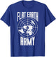 Flat Earth Army Vintage Conspiracy Theory Earthers Gift T-Shirt - T-Shirt | Royal