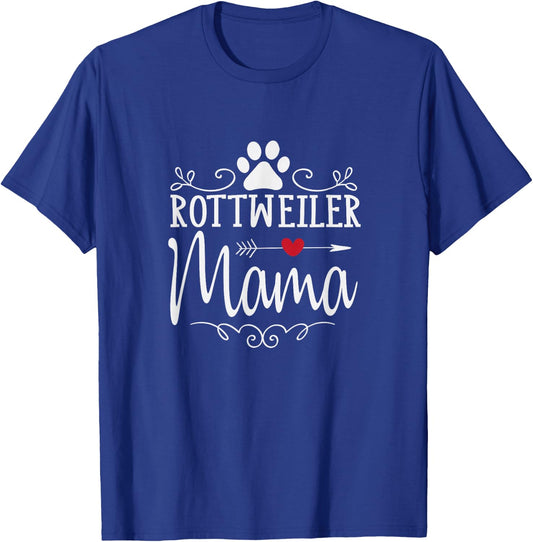 Rottweiler Mama - Funny Rottweiler Lover Shirt Gift T-Shirt - T-Shirt | Royal