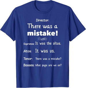 Funny Choir Director Soprano Alto Tenor Bass T-Shirt - T-Shirt | Royal