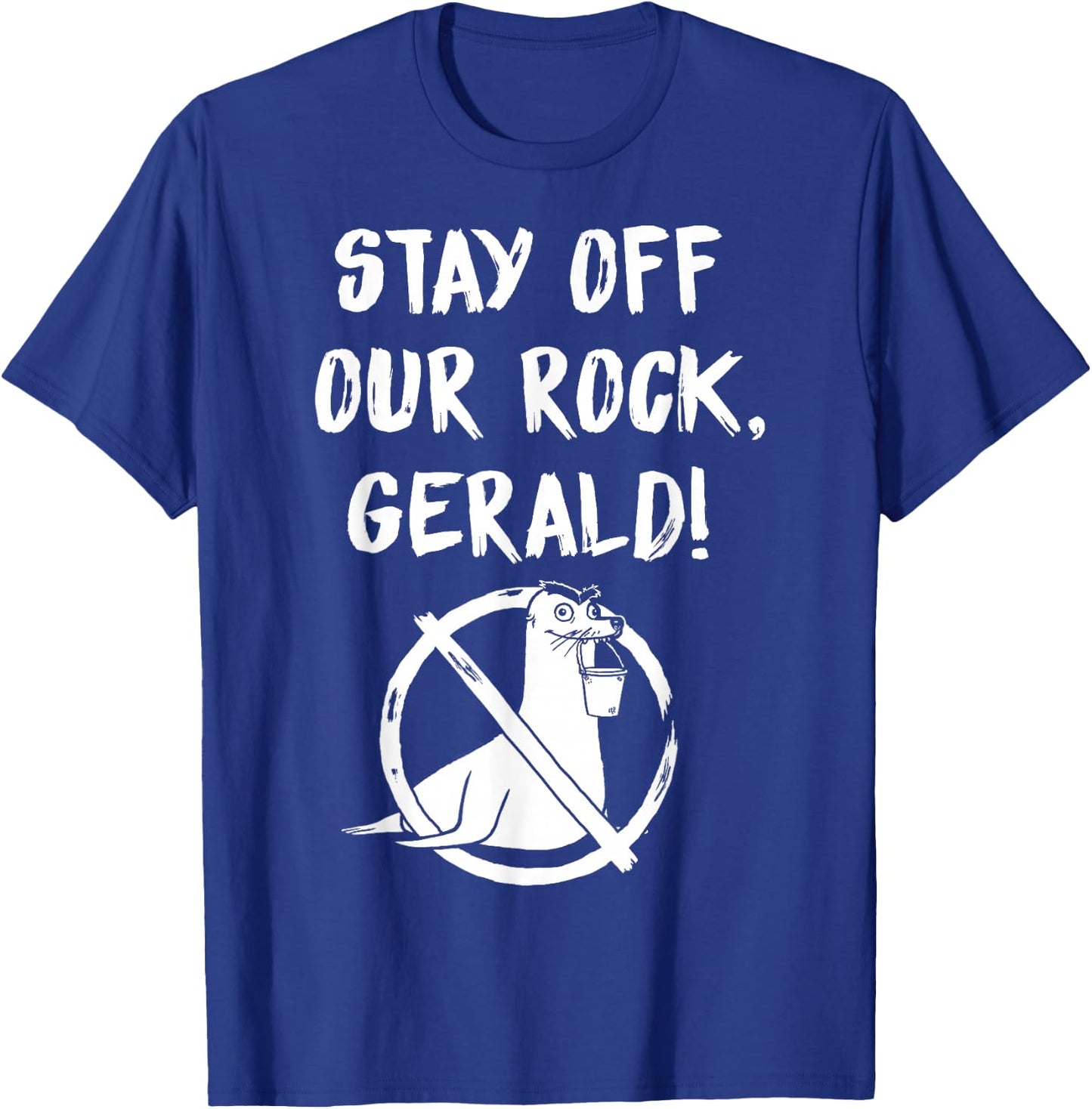 Disney Pixar Finding Dory Gerald Stay Off Our Rock T-Shirt - T-Shirt | Royal