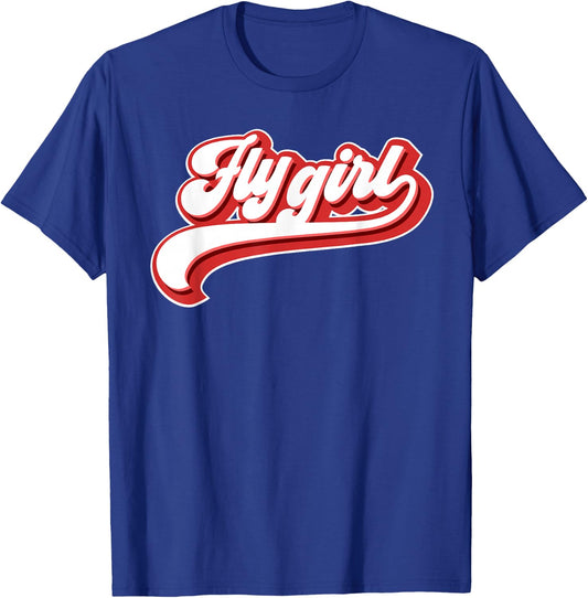 Fly Girl 80s 90s Old School Hip Hop T-Shirt - T-Shirt | Royal