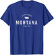 Montana T Shirt Vintage Sports Design Retro MT T-Shirt - T-Shirt | Royal