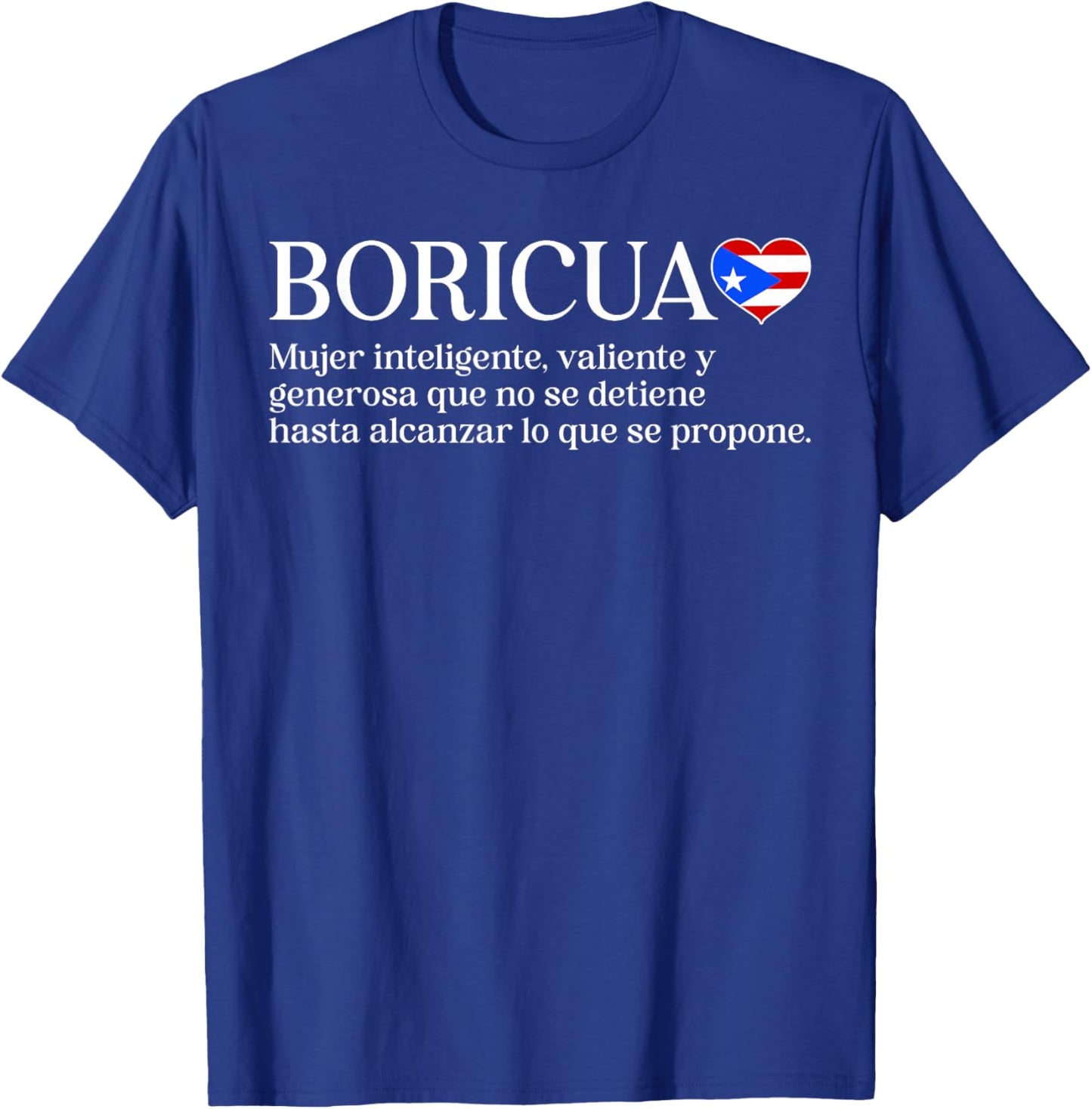 Boricua Definition Puerto Rico Woman Puerto Rican Girl T-Shirt - T-Shirt | Royal