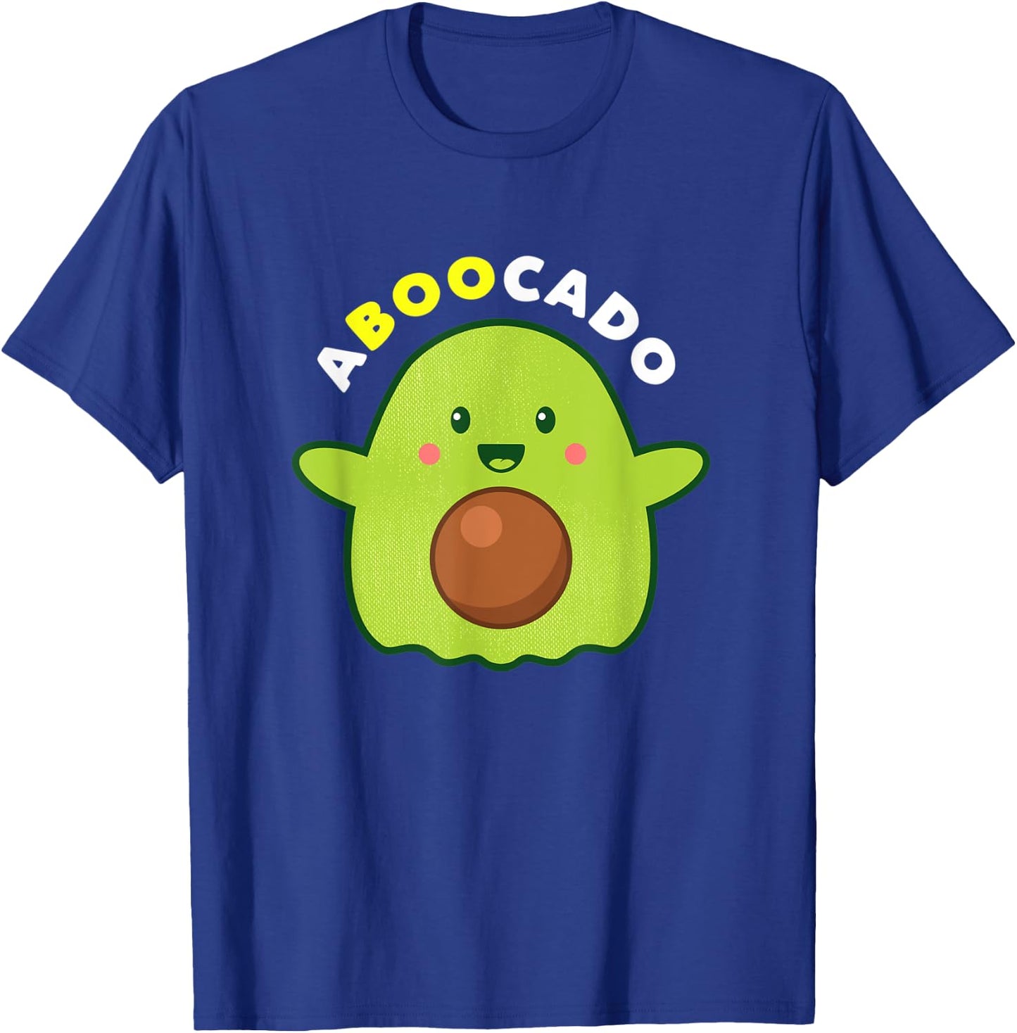 Cute Avocado Ghost A-Boo-Cado Halloween Costume T-Shirt - T-Shirt | Royal