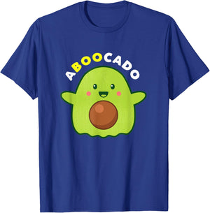 Cute Avocado Ghost A-Boo-Cado Halloween Costume T-Shirt - T-Shirt | Royal