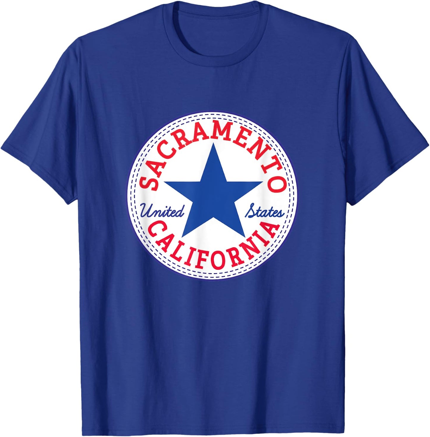 SACRAMENTO CALIFORNIA USA UNITED STATES Capital Outfit T-Shirt - T-Shirt | Royal