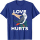 Love Hurts African Grey Parrot Biting Funny Gift T-Shirt - T-Shirt | Royal
