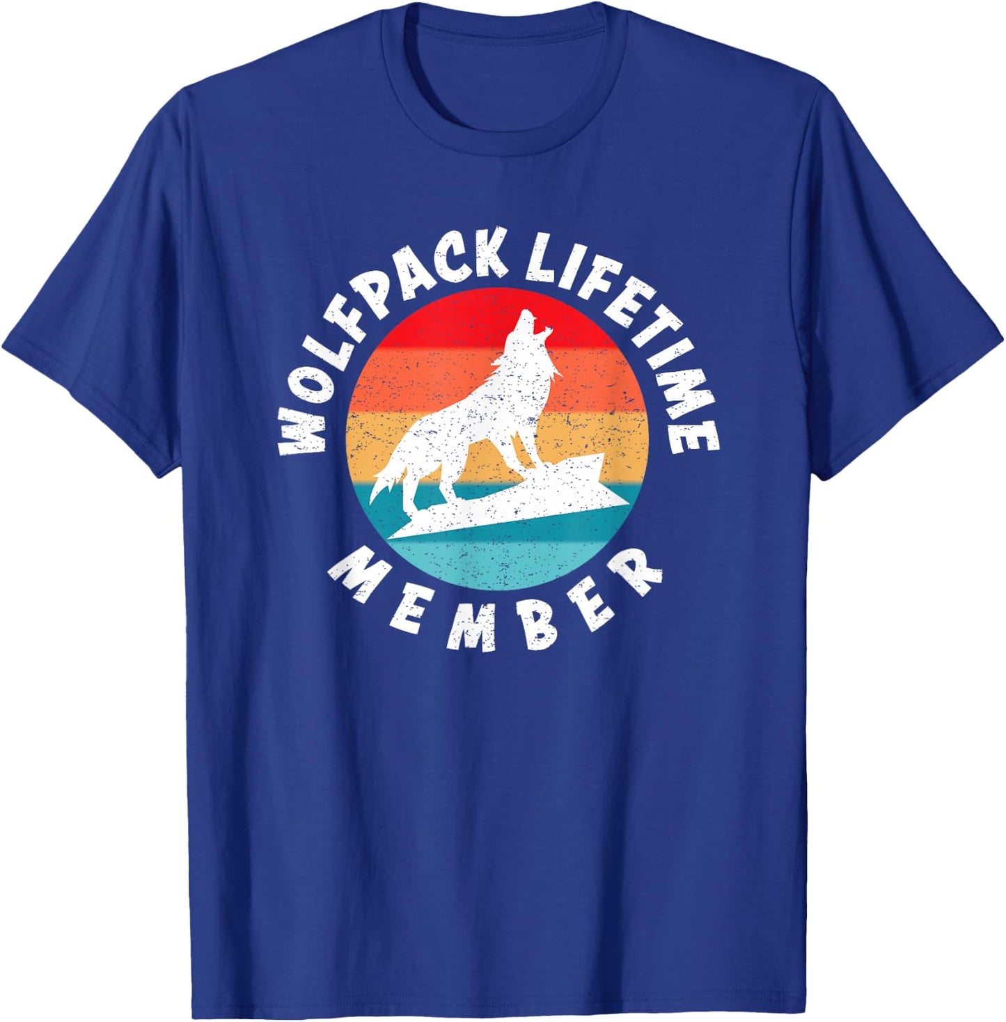 Wolfpack Lifetime Member Team for Wolf Lovers Gift T-Shirt - T-Shirt | Royal