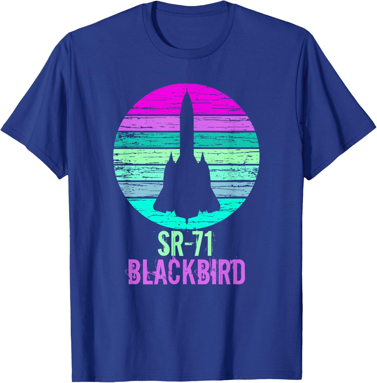 Vintage SR-71 Blackbird Military Aviation Aircraft T-Shirt - T-Shirt | Royal