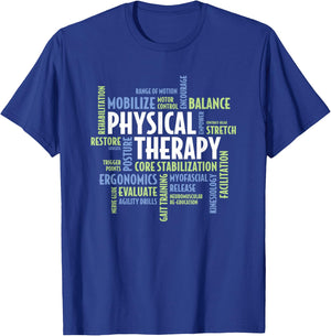 PTA and Physical Therapist PT Month Physical Therapy T-Shirt - T-Shirt | Royal