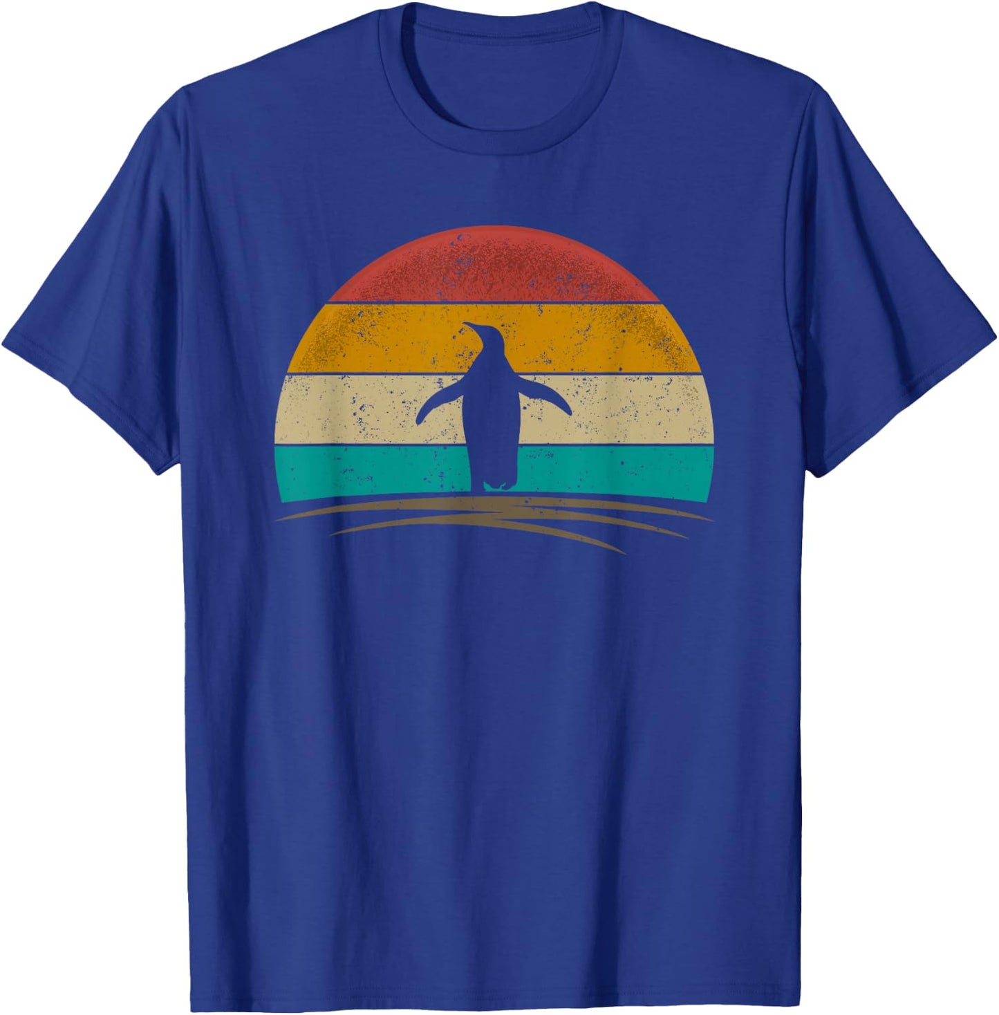 Penguin Shirt Vintage Penguin Bird Animal Penguin Lover T-Shirt - T-Shirt | Royal