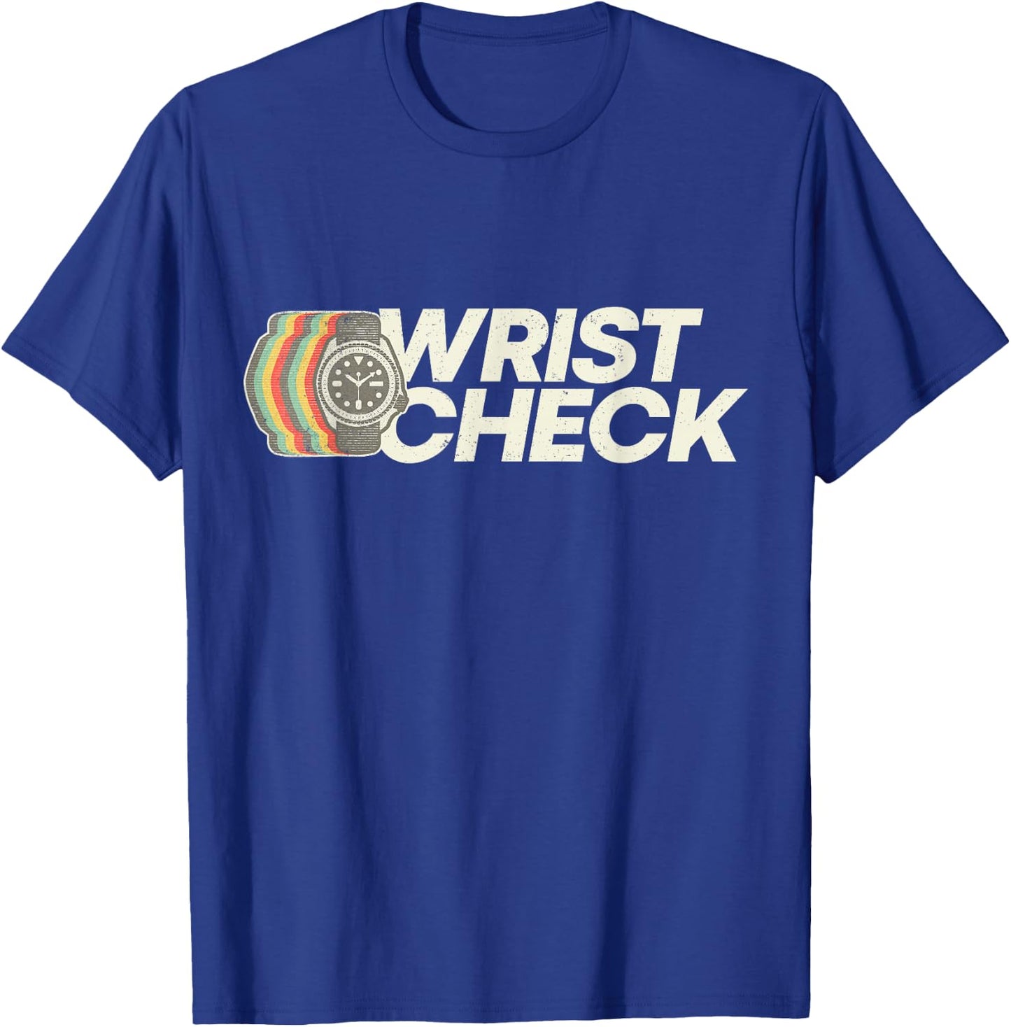 Retro Dive Watch Gift - Wrist Check T-Shirt - T-Shirt | Royal