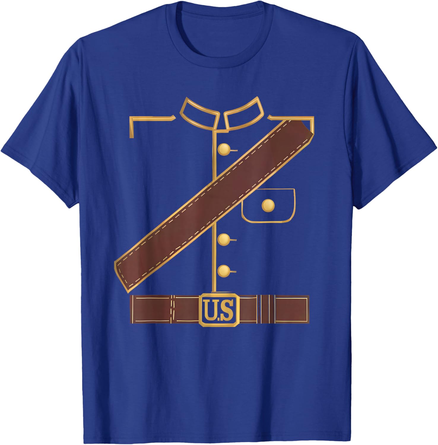 Union Soldier Costume Halloween Civil War Uniform Cosplay T-Shirt - T-Shirt | Royal