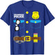 Grammar Police Costume Funny Halloween Pair with Jail Inmate T-Shirt - T-Shirt | Royal