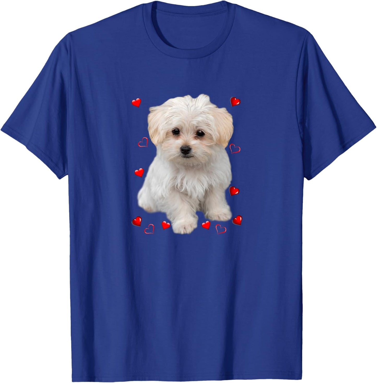Maltese Dog Lover Dogs Puppies Owners Design Men Women Girls Kids T-Shirt - T-Shirt | Royal