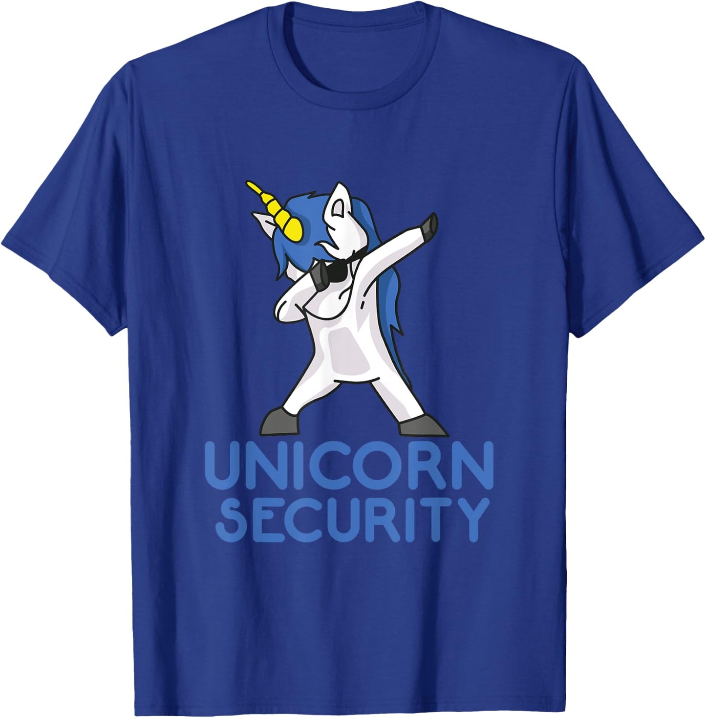 Unicorn Security Funny Gift T-Shirt - T-Shirt | Royal