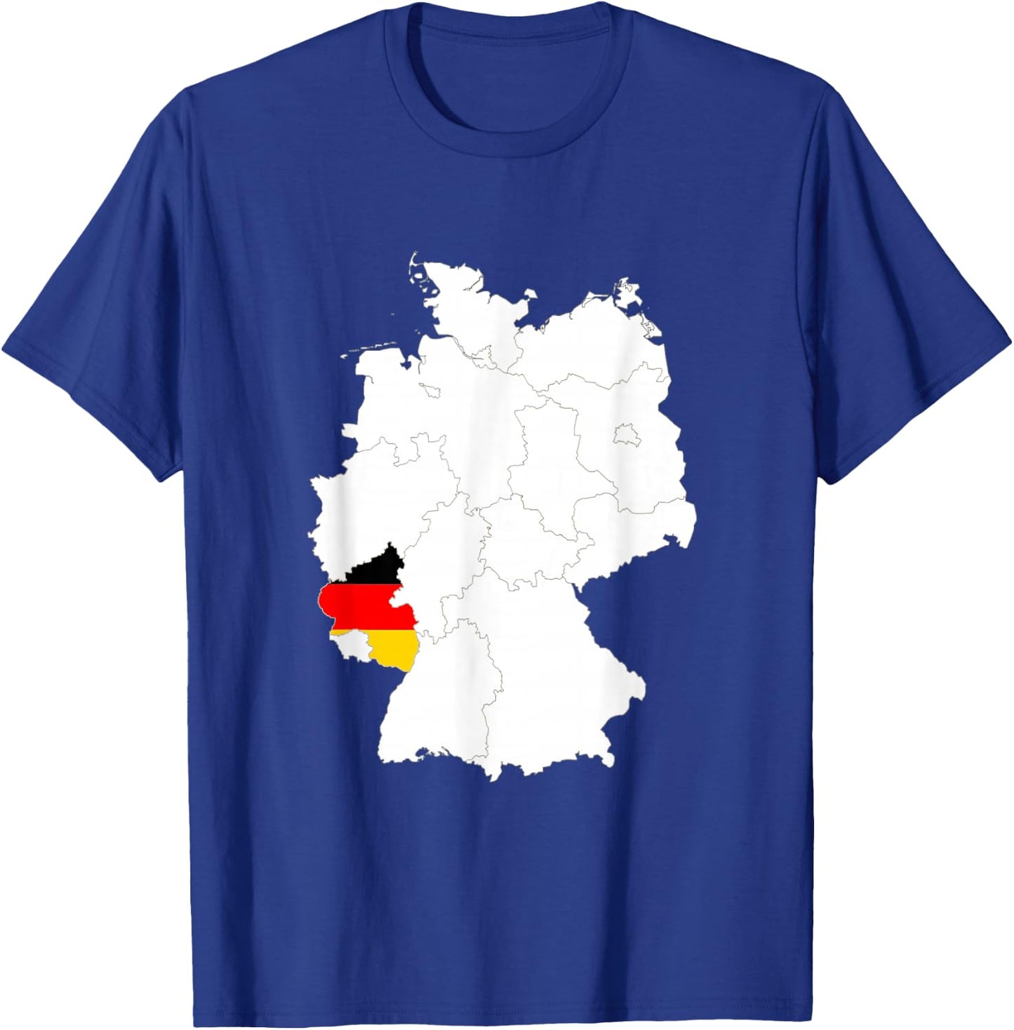 Rhineland Palatinate Flag Germany Rheinland Pfalz Gift T-Shirt - T-Shirt | Royal