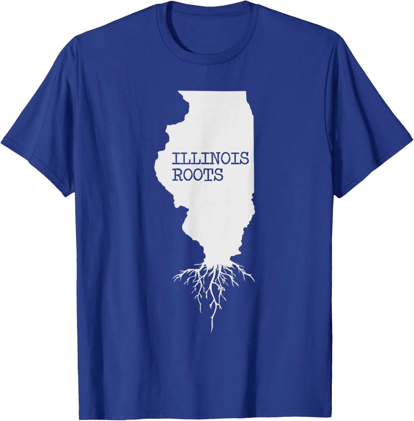 Illinois Roots State Map Gift T-Shirt - T-Shirt | Royal
