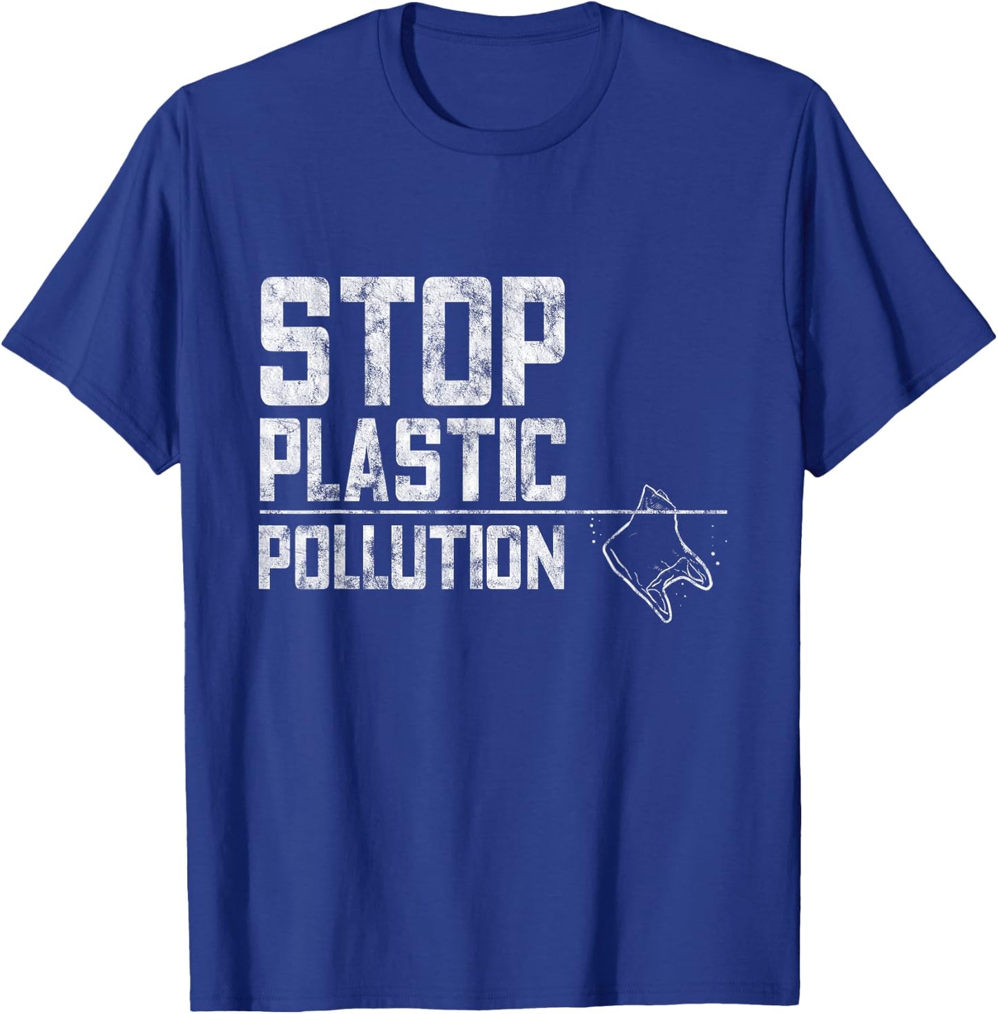 Stop Plastic Pollution Plastic Bag Zero Waste T-Shirt - T-Shirt | Royal