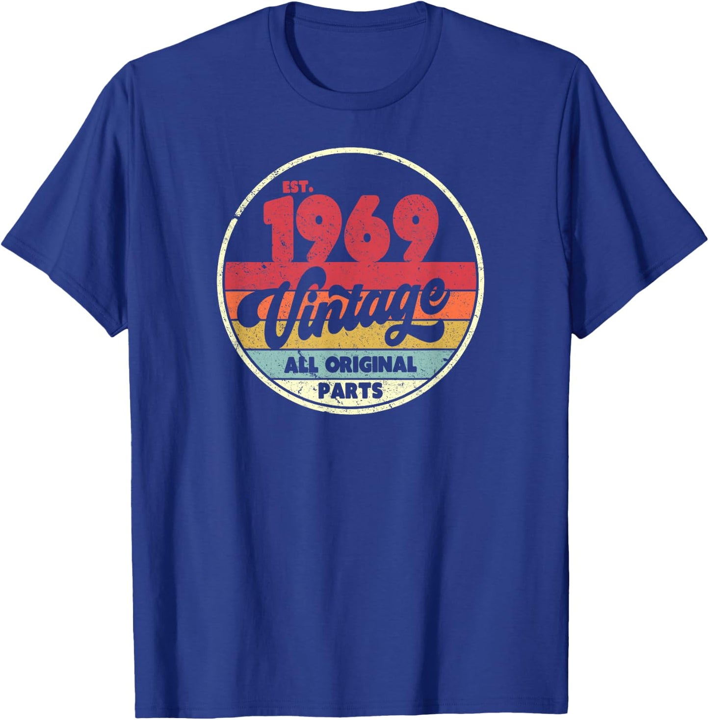 1969 Vintage Shirt, Birthday Gift . Retro Style T-Shirt - T-Shirt | Royal