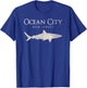 Retro Ocean City NJ Shark T-Shirt - T-Shirt | Royal
