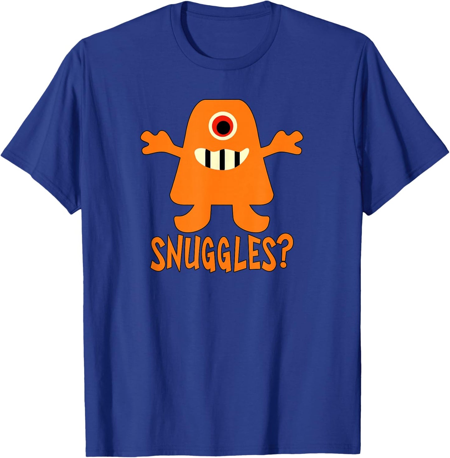 Snuggles with Cute Orange Monster T-Shirt - T-Shirt | Royal