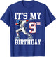 It's My 9th Birthday Baseball 9 Years Old Birthday Boy Girl T-Shirt - T-Shirt | Royal
