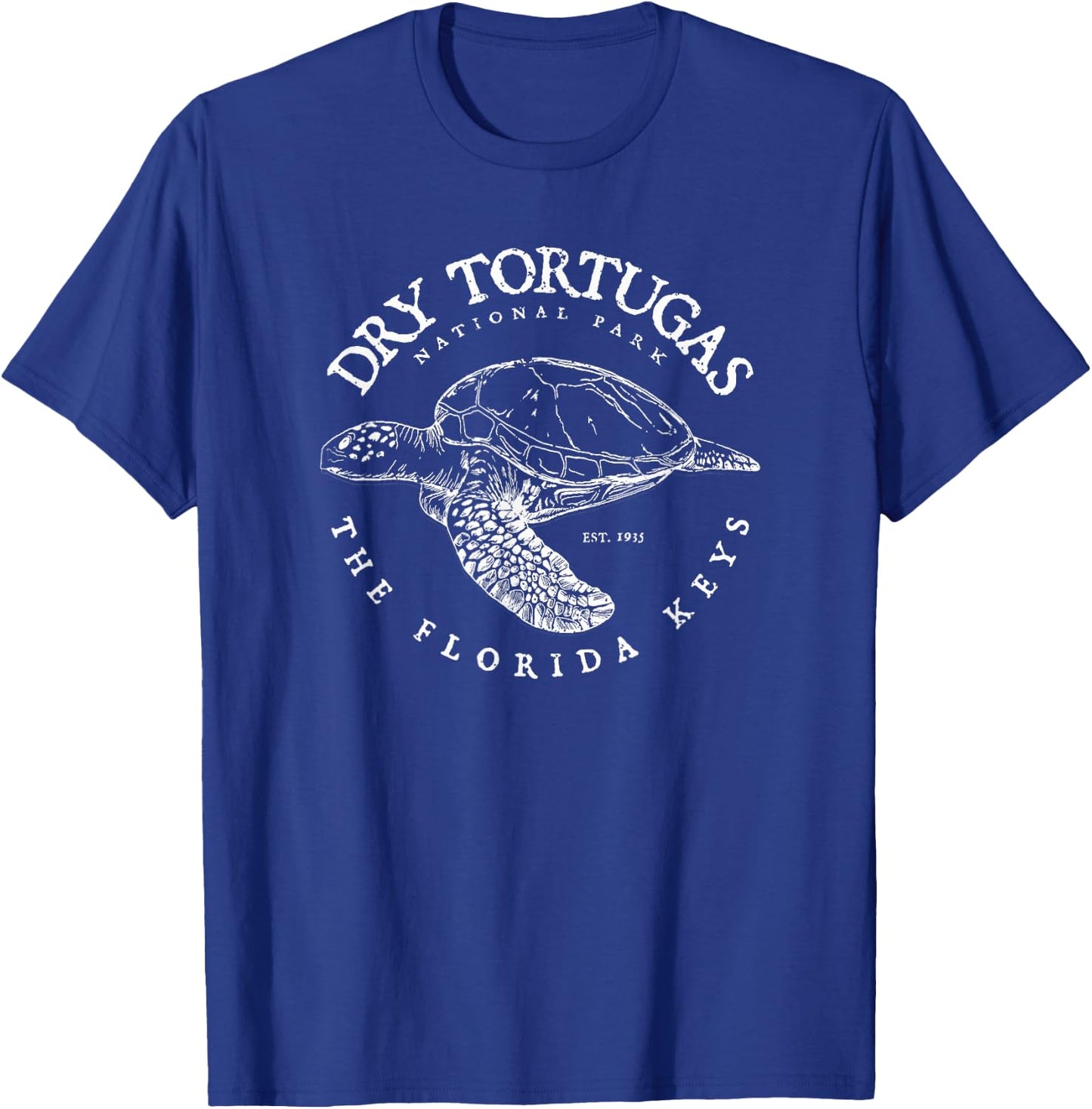 Dry Tortugas National Park Florida Keys Scuba Diving Turtle T-Shirt - T-Shirt | Royal