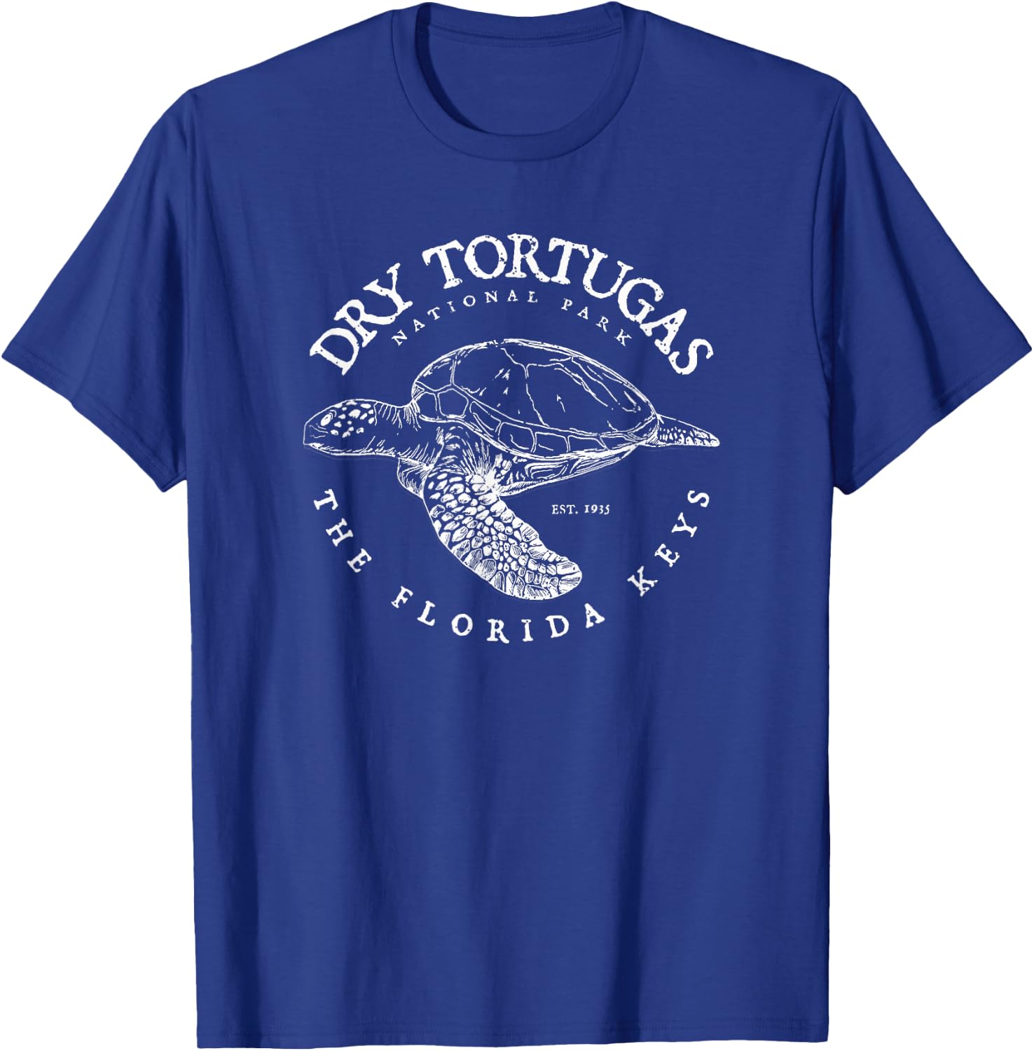 Dry Tortugas National Park Florida Keys Scuba Diving Turtle T-Shirt - T-Shirt | Royal