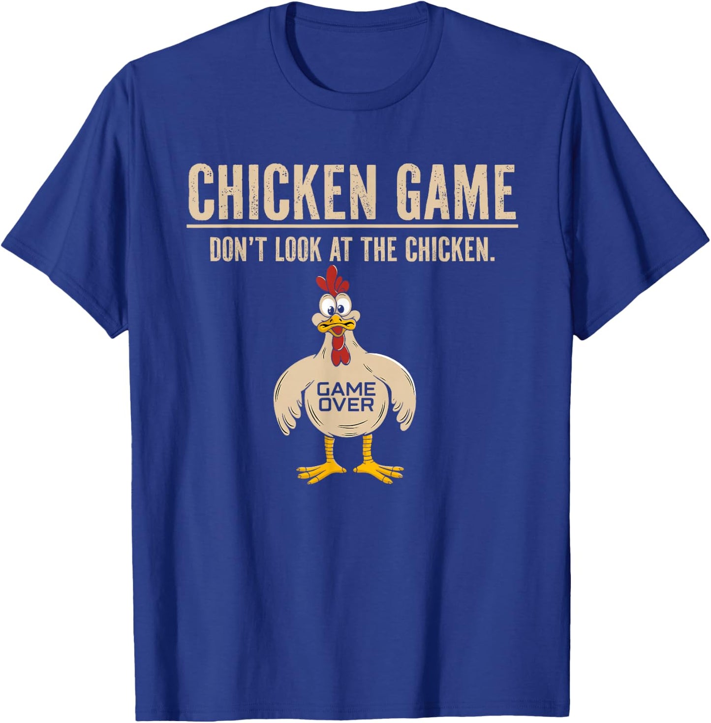 Chicken Gifts Chicken Lovers Adult Game Black Small Classic Fit Modern Short Sleeve T-Shirt - T-Shirt | Royal