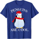Cute Christmas Penguin Shirt for Kids Boy Girl Men & Women T-Shirt - T-Shirt | Royal