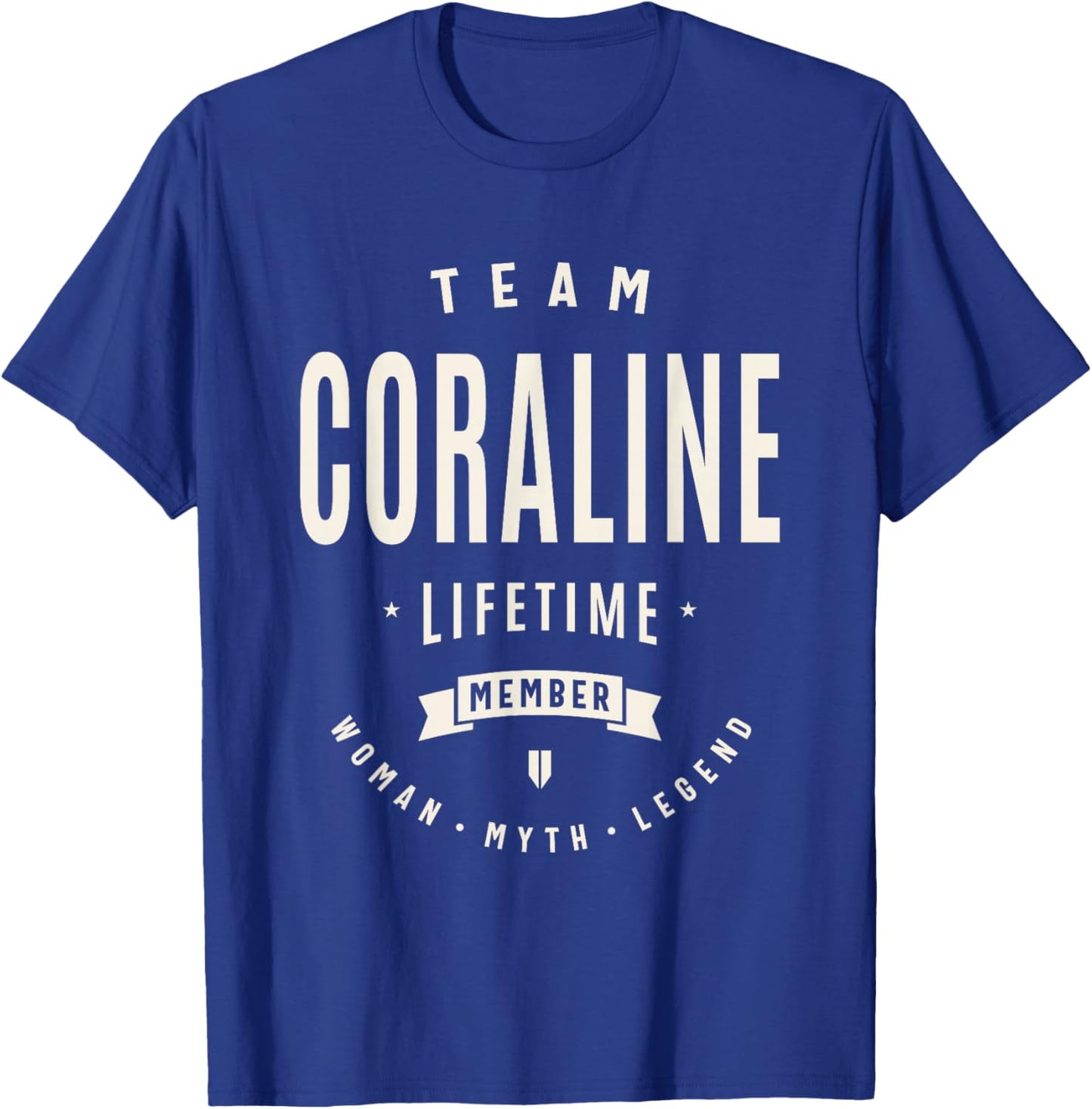 Team Coraline Lifetime Member Funny Name Coraline T-Shirt - T-Shirt | Royal