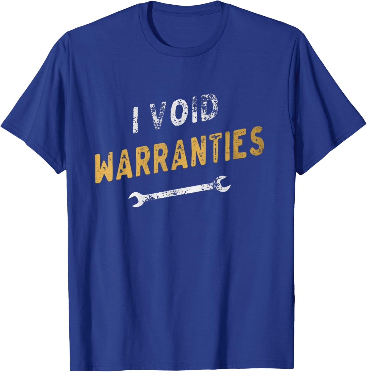 I Void Warranties Mechanic DIYer Kids Funny T-Shirt - T-Shirt | Royal