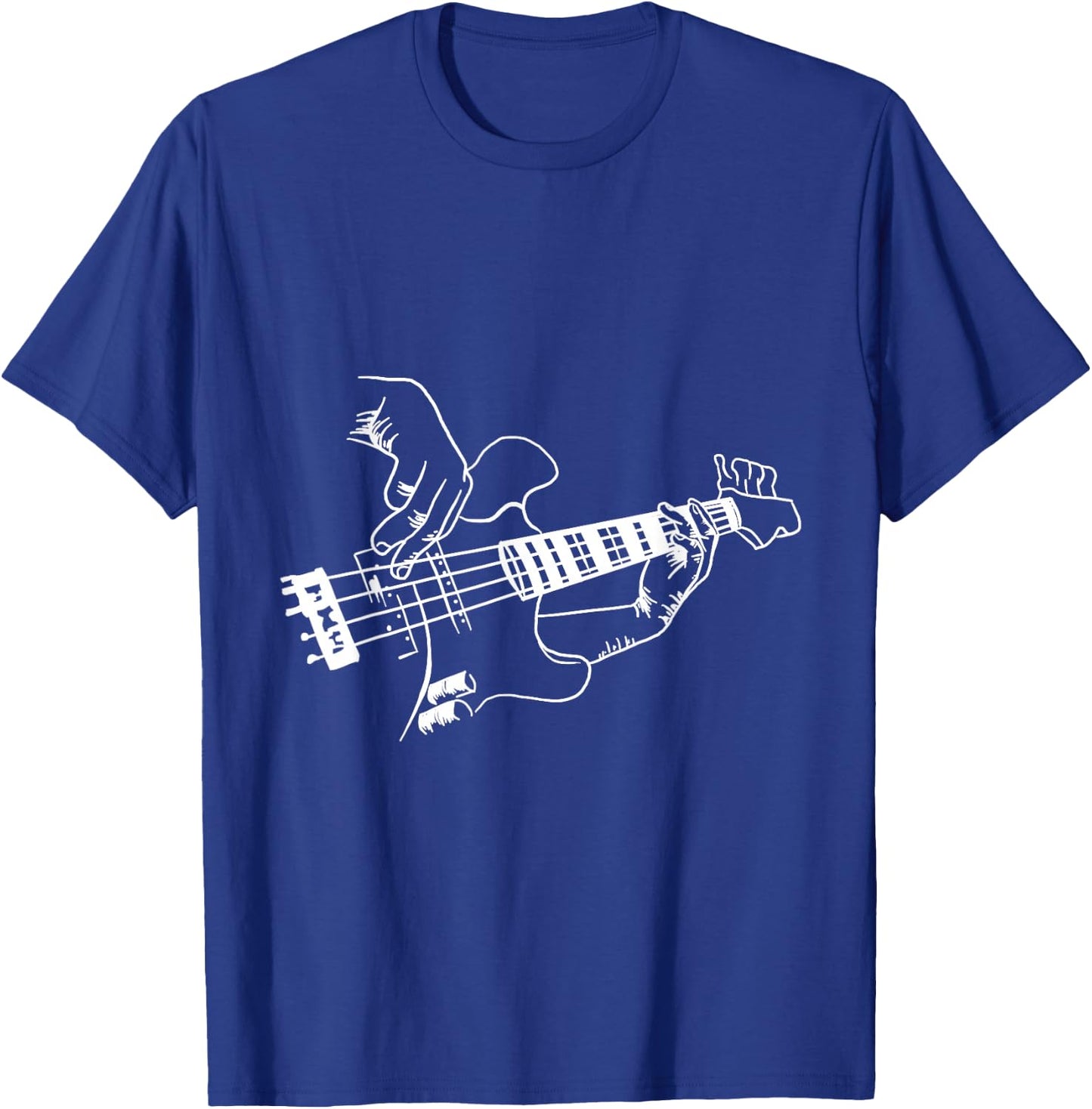 Bass Guitar Player Music Guitarist Musician Rock T-Shirt - T-Shirt | Royal