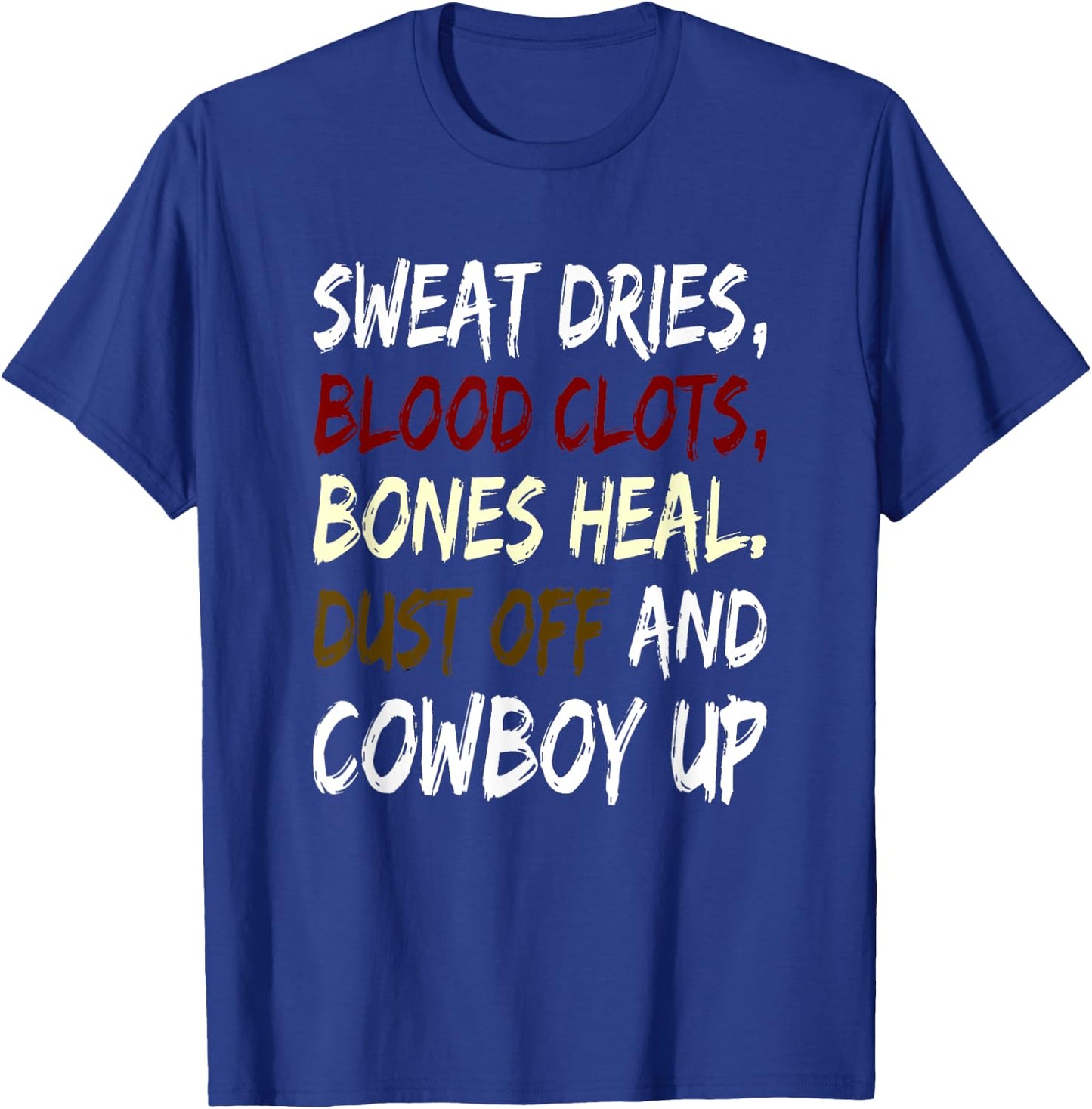 Cowboy Up for Rodeo Playday Horse Lovers. T-Shirt - T-Shirt | Royal