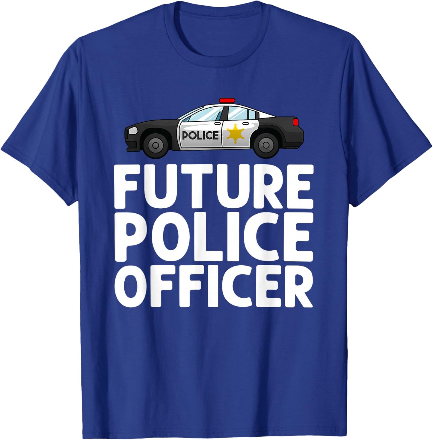Future Police Officer Design For Boys Girls Kids Police Cop T-Shirt - T-Shirt | Royal
