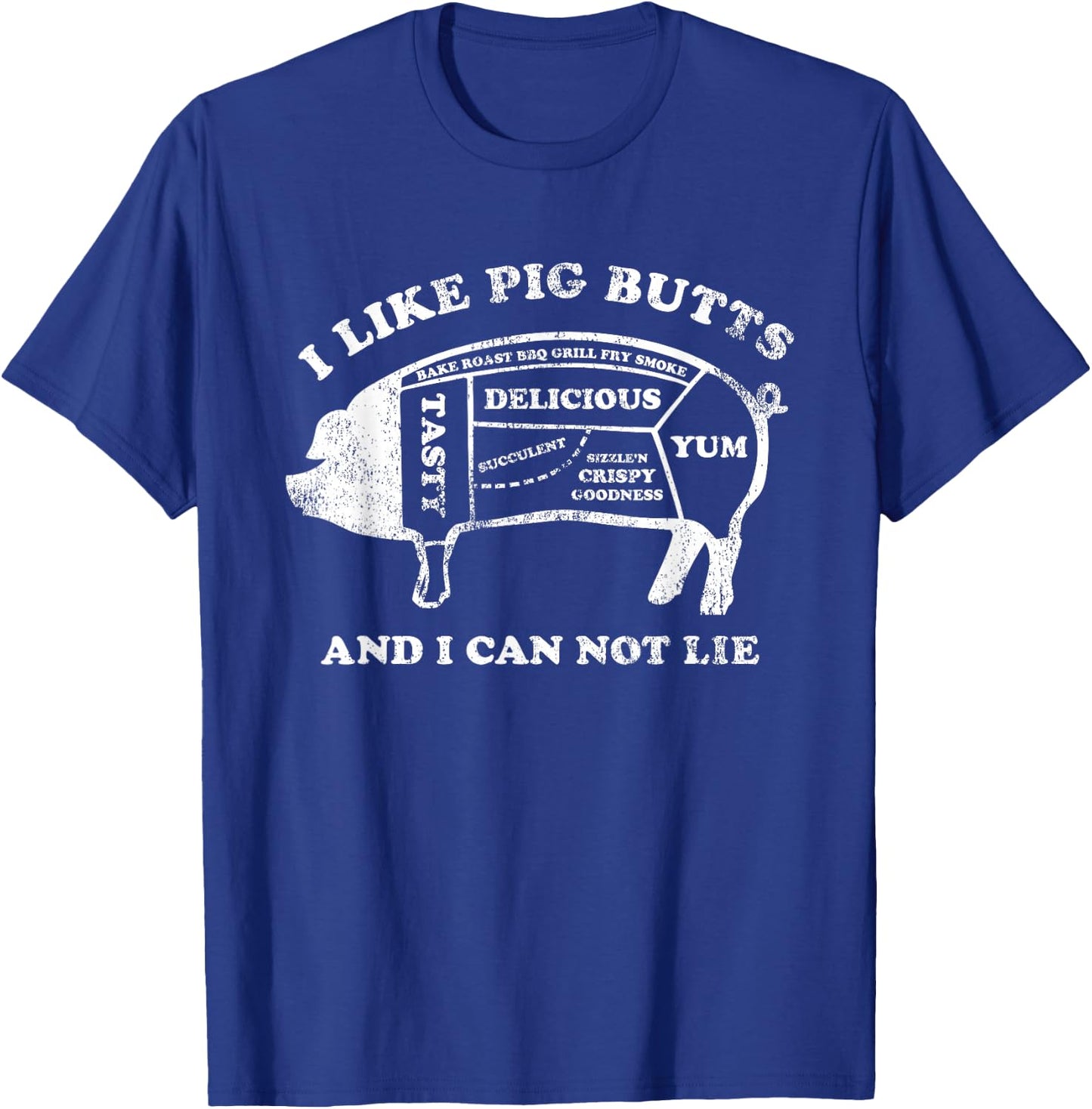 Funny I Like Pig Butts And I Can Not Lie T-Shirt - T-Shirt | Royal
