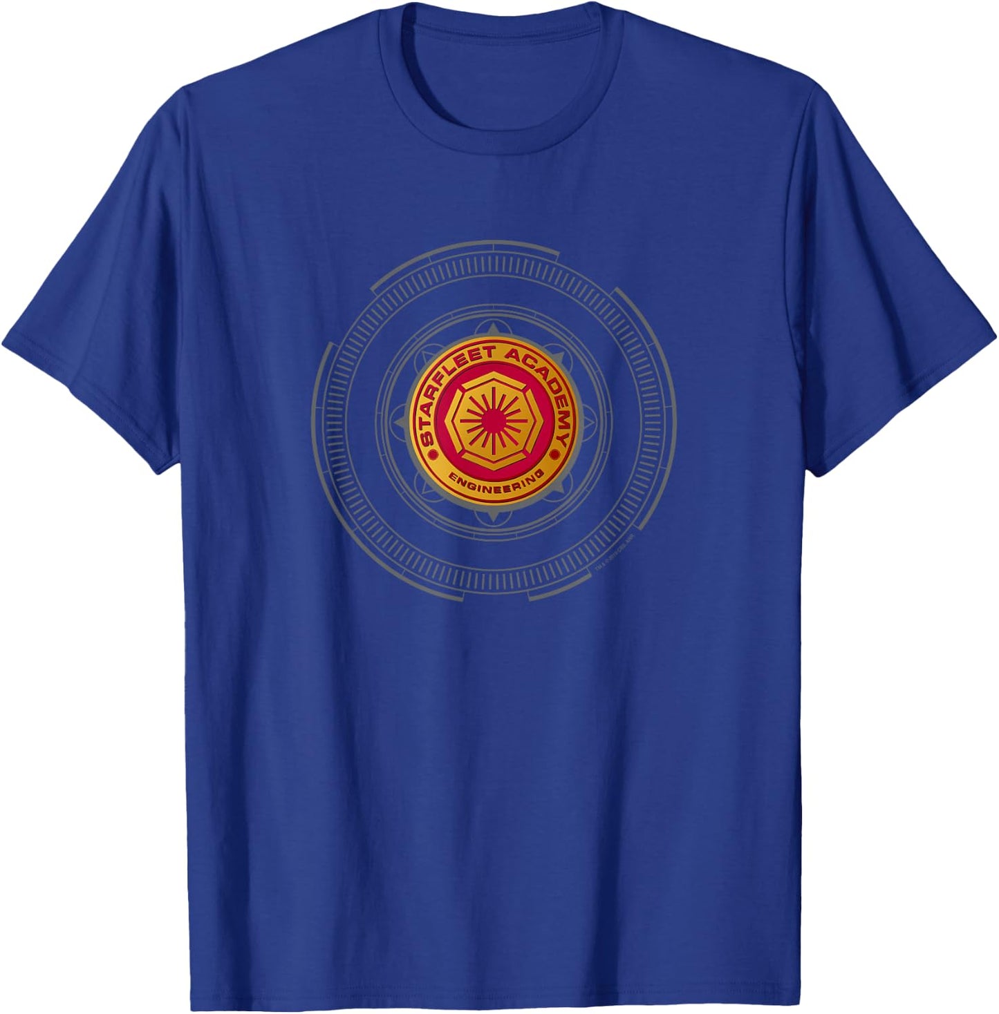 Star Trek Starfleet Engineering Badge T-Shirt - T-Shirt | Royal