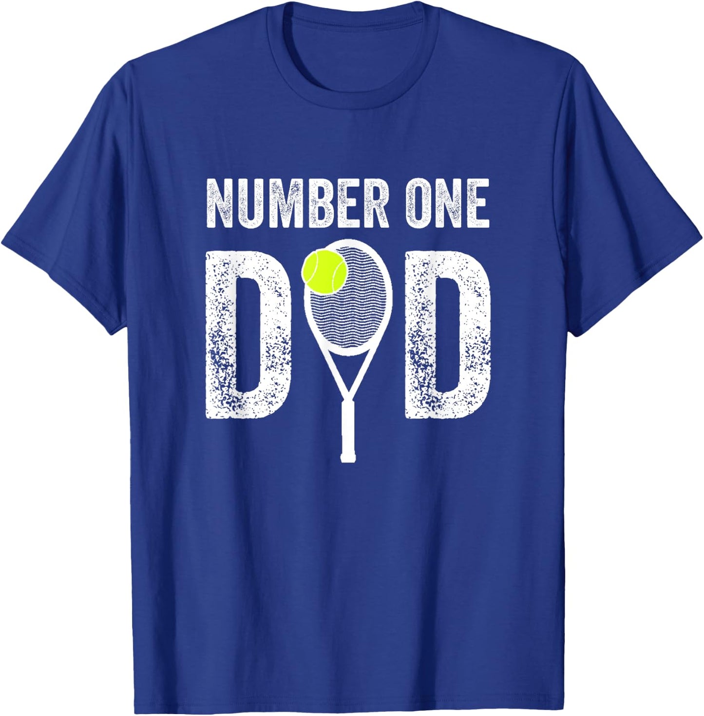 Tennis Dad Number One Daddy with Tennis Sayings Fathers Day T-Shirt - T-Shirt | Royal