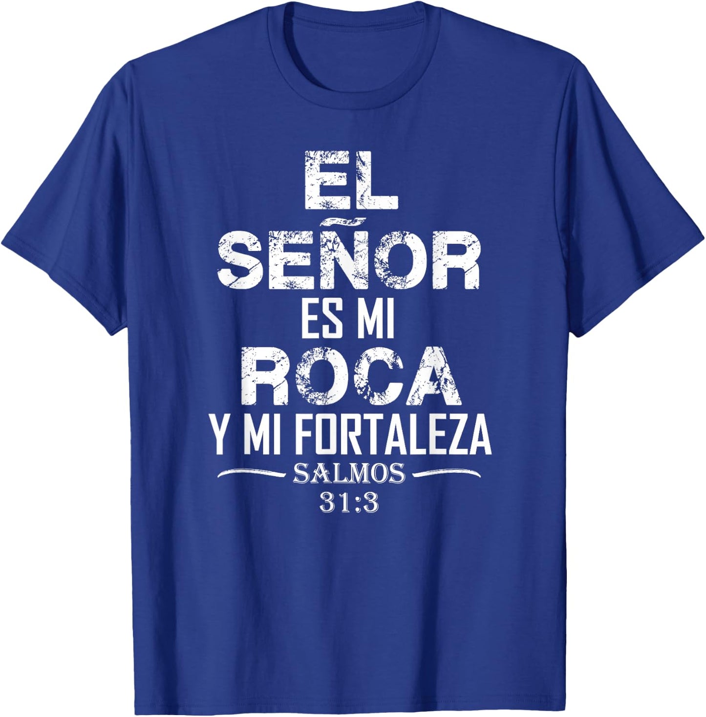 Playera Camisa Salmos El Senor Es Mi Roca T-Shirt - T-Shirt | Royal