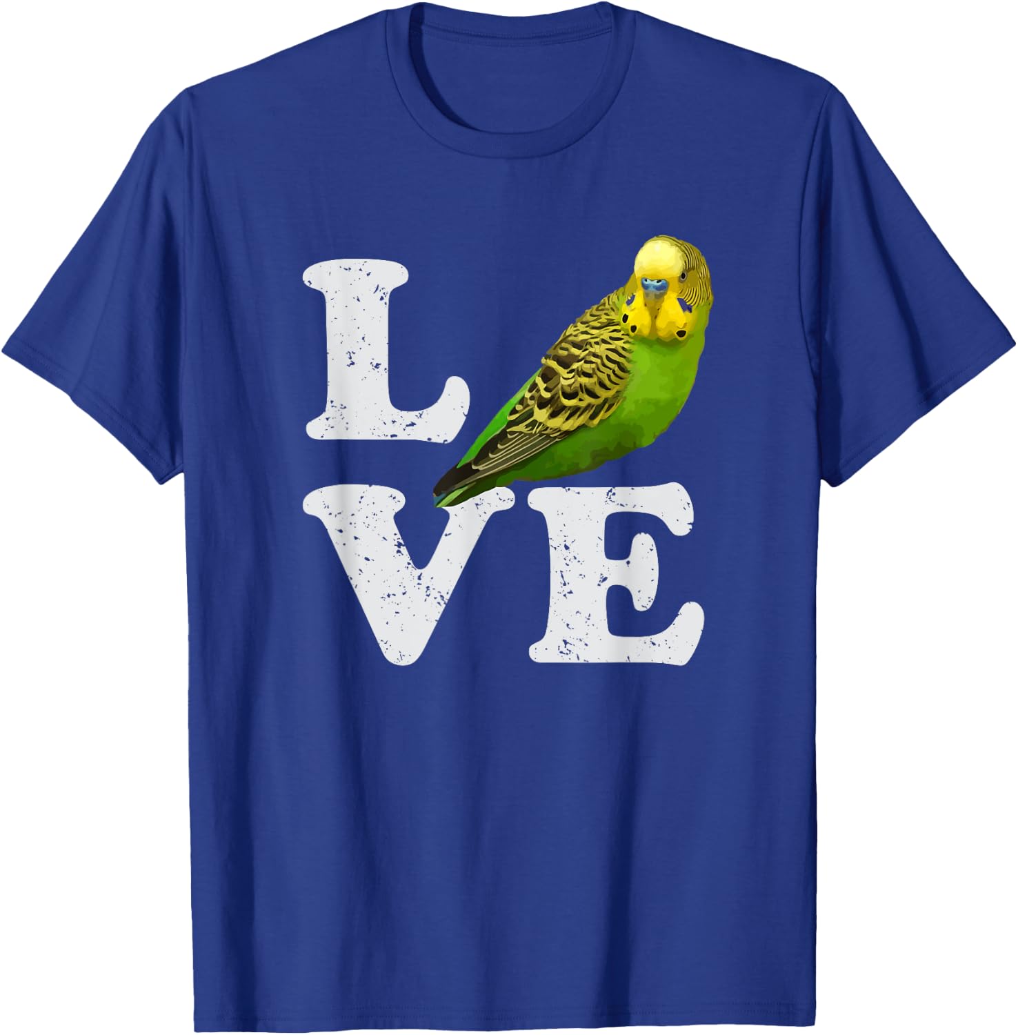 I Love My Budgie | Parakeet Budgerigar T-Shirt - T-Shirt | Royal