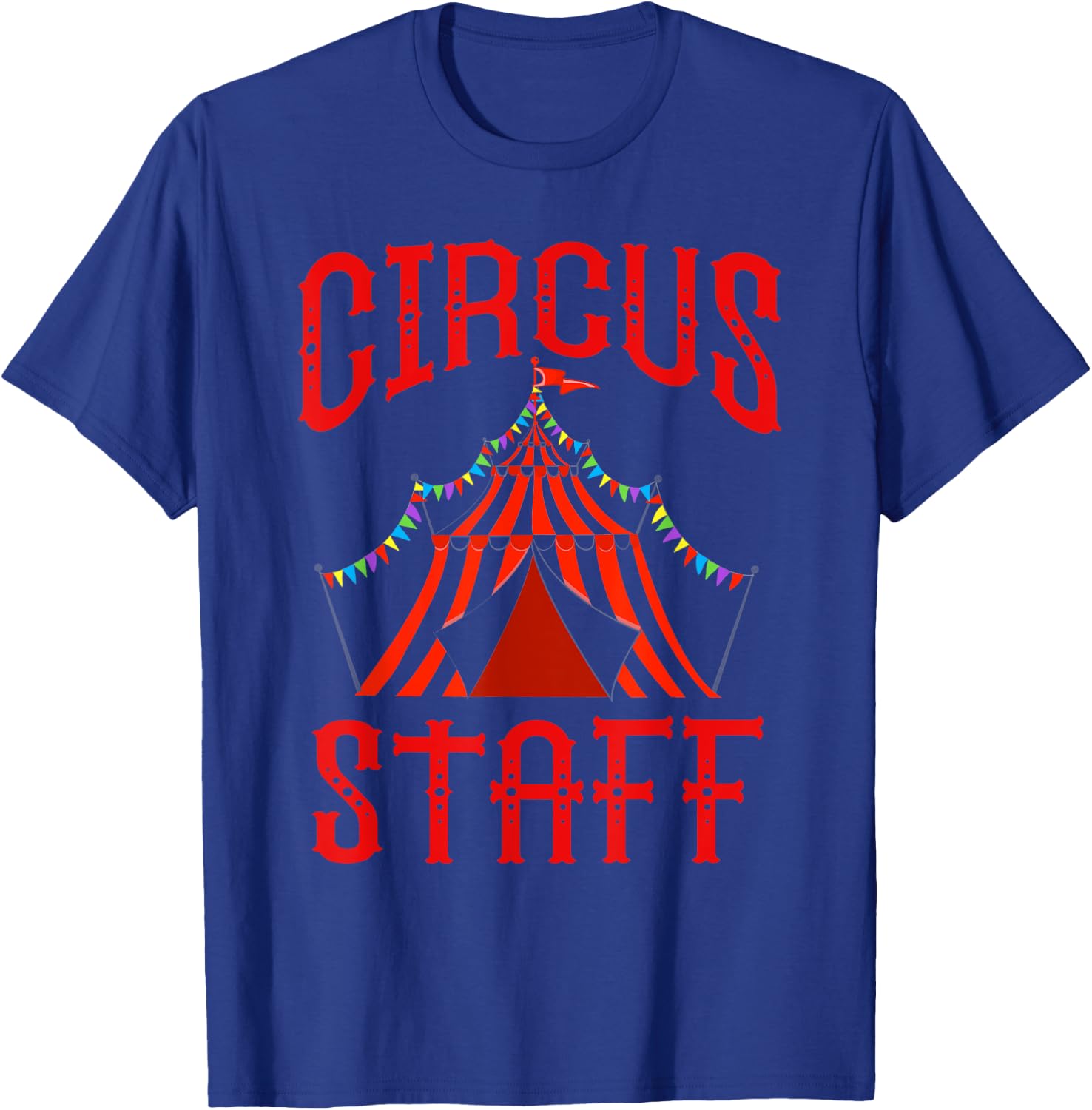 Vintage Circus Themed Birthday Party T Shirt - Circus Staff T-Shirt - T-Shirt | Royal