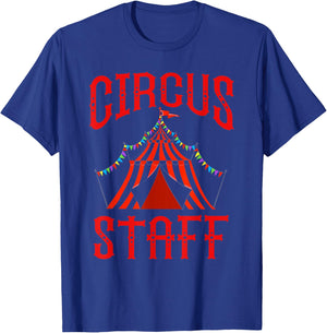 Vintage Circus Themed Birthday Party T Shirt - Circus Staff T-Shirt - T-Shirt | Royal